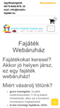 Mobile Screenshot of kreativ-fajatek.hu