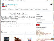 Tablet Screenshot of kreativ-fajatek.hu